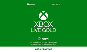 Microsoft Xbox Live Gold 12 Mesi