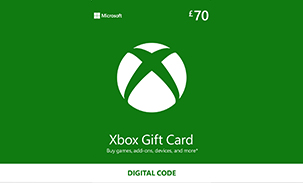 Microsoft Xbox Gift Card £70 UK