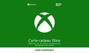 Microsoft Xbox Live Carte Cadeau 80€
