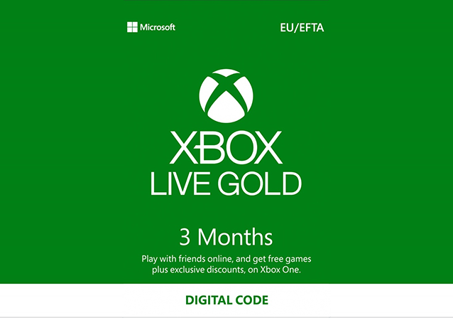 Microsoft Xbox Live Gold 3 Months Subscription