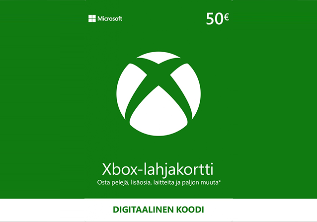 Microsoft Xbox Lahjakortti 50 €