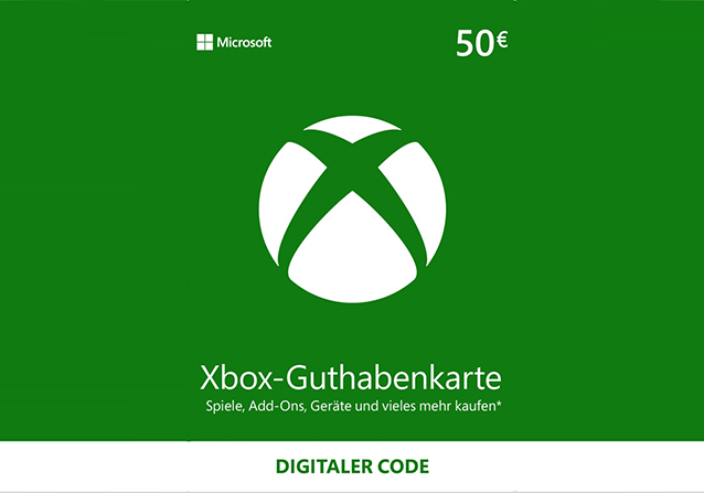 Microsoft Xbox Live Guthaben 50€