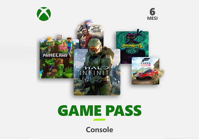 Microsoft Xbox Game Pass 6 Mesi